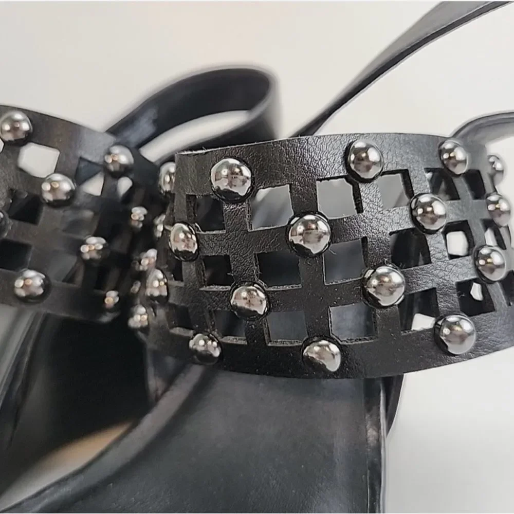 Simply Vera Vera Wang Black Wedge Shoes with Studded Details